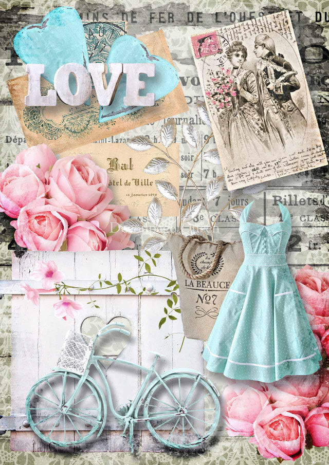 Love Is In The Air | Rice Paper Decoupage | Decoupage Queen | A4