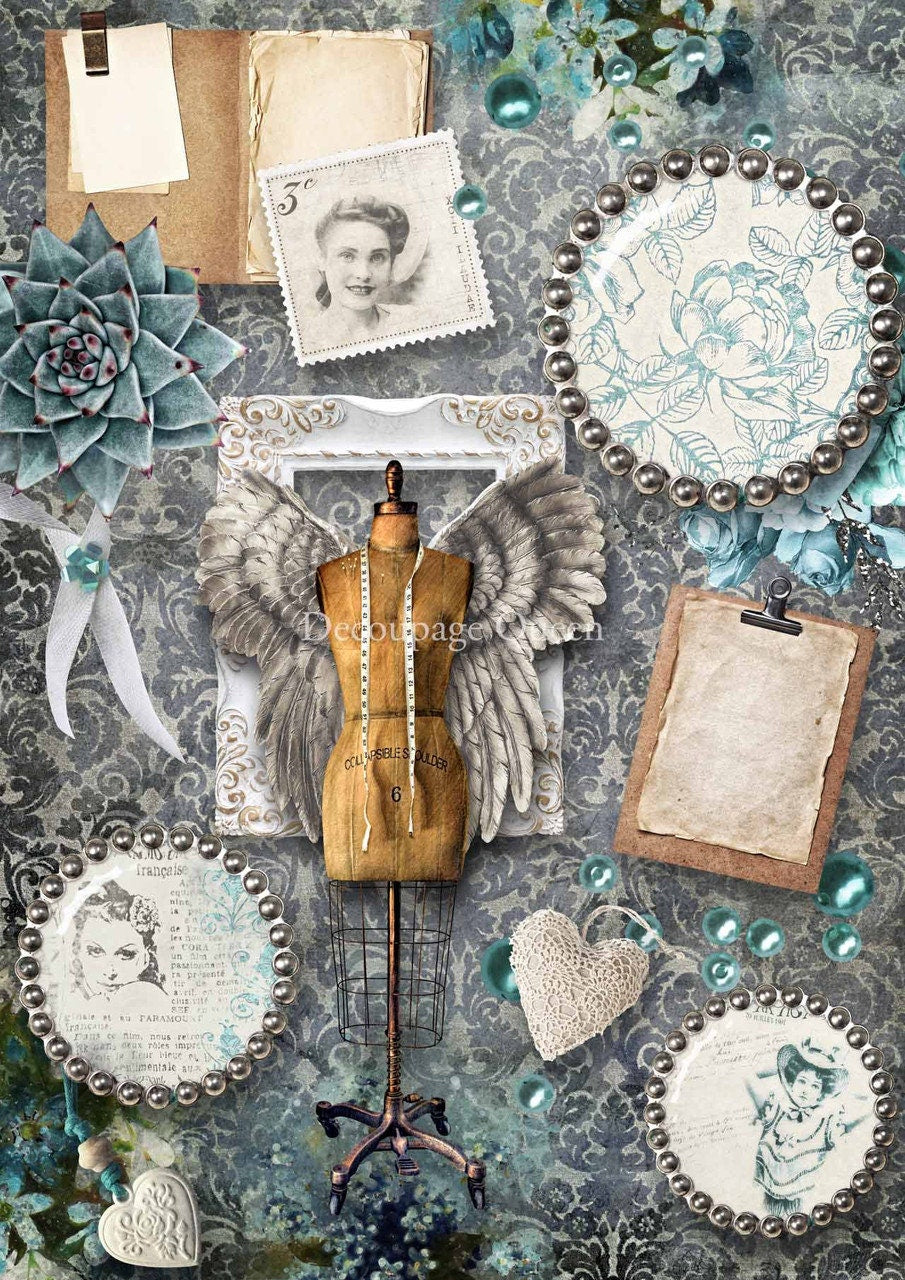 Dressing Room | Rice Paper Decoupage | Decoupage Queen | A4
