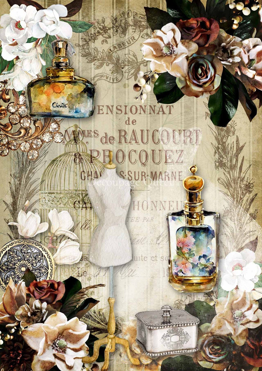 Coco | Rice Paper Decoupage | Decoupage Queen | A4
