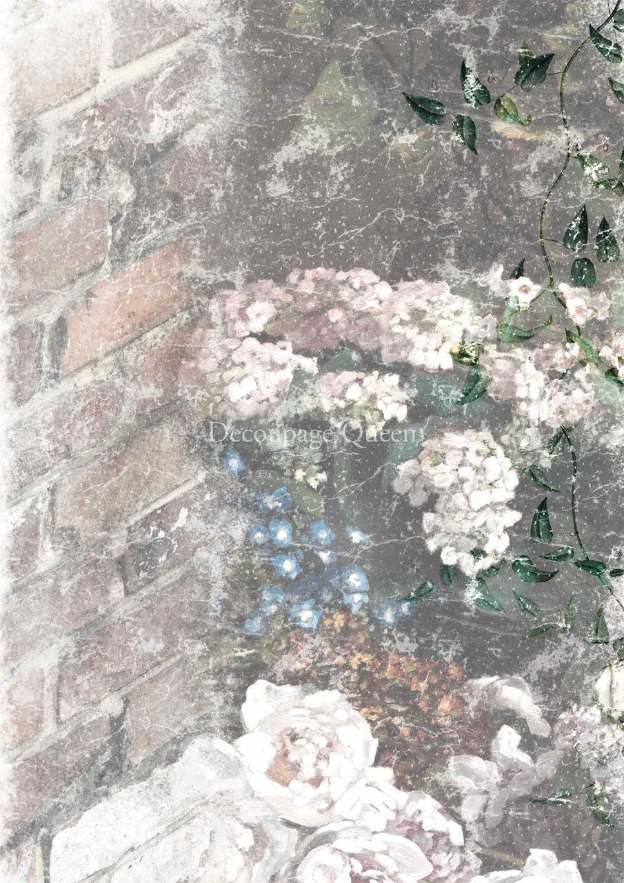 Faded Dainty and The Queen | Rice Paper Decoupage | Decoupage Queen | 2 Sizes