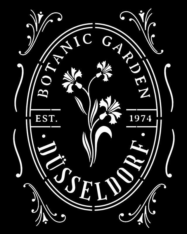 Botanic Garden Stencil | Decoupage Queen | Crafting Stencil | 10mil