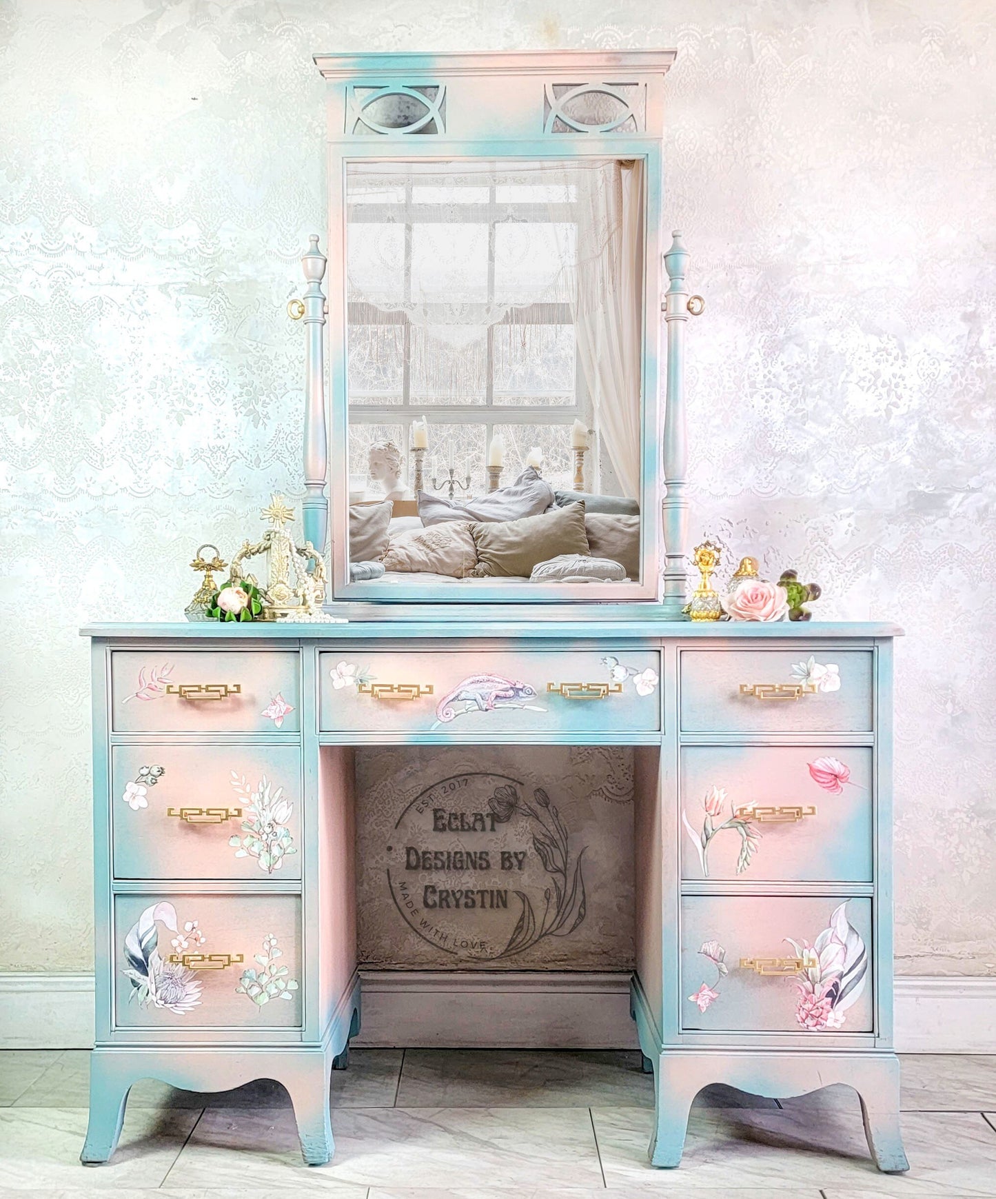 Tropical Bliss | Rub On Furniture Transfers | Hokus Pokus | Furniture Decals | Petite Transfer | 3 Sheets