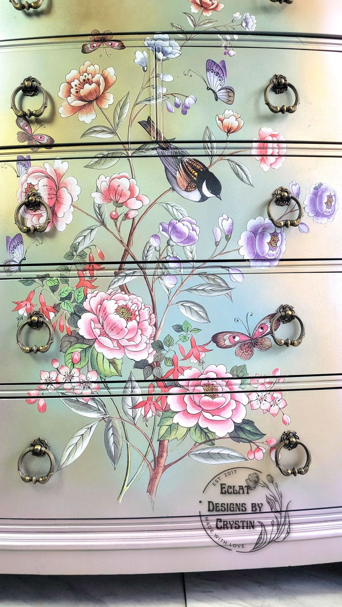 Eastern Secrets | Rub On Furniture Transfers | Hokus Pokus | Furniture Decals | 36" x 24"