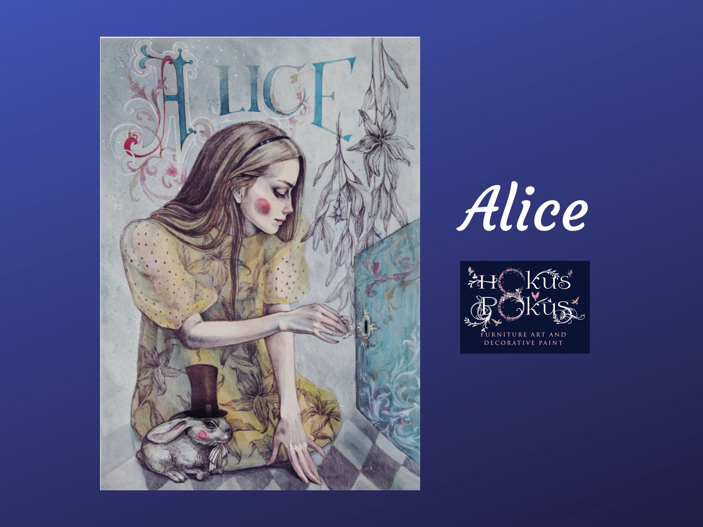 Alice | Decoupage | Décor-Weave | Hokus Pokus | 31.85" x 31.72"