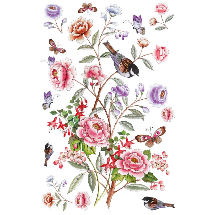 Eastern Secrets | Rub On Furniture Transfers | Hokus Pokus | Furniture Decals | 36" x 24"