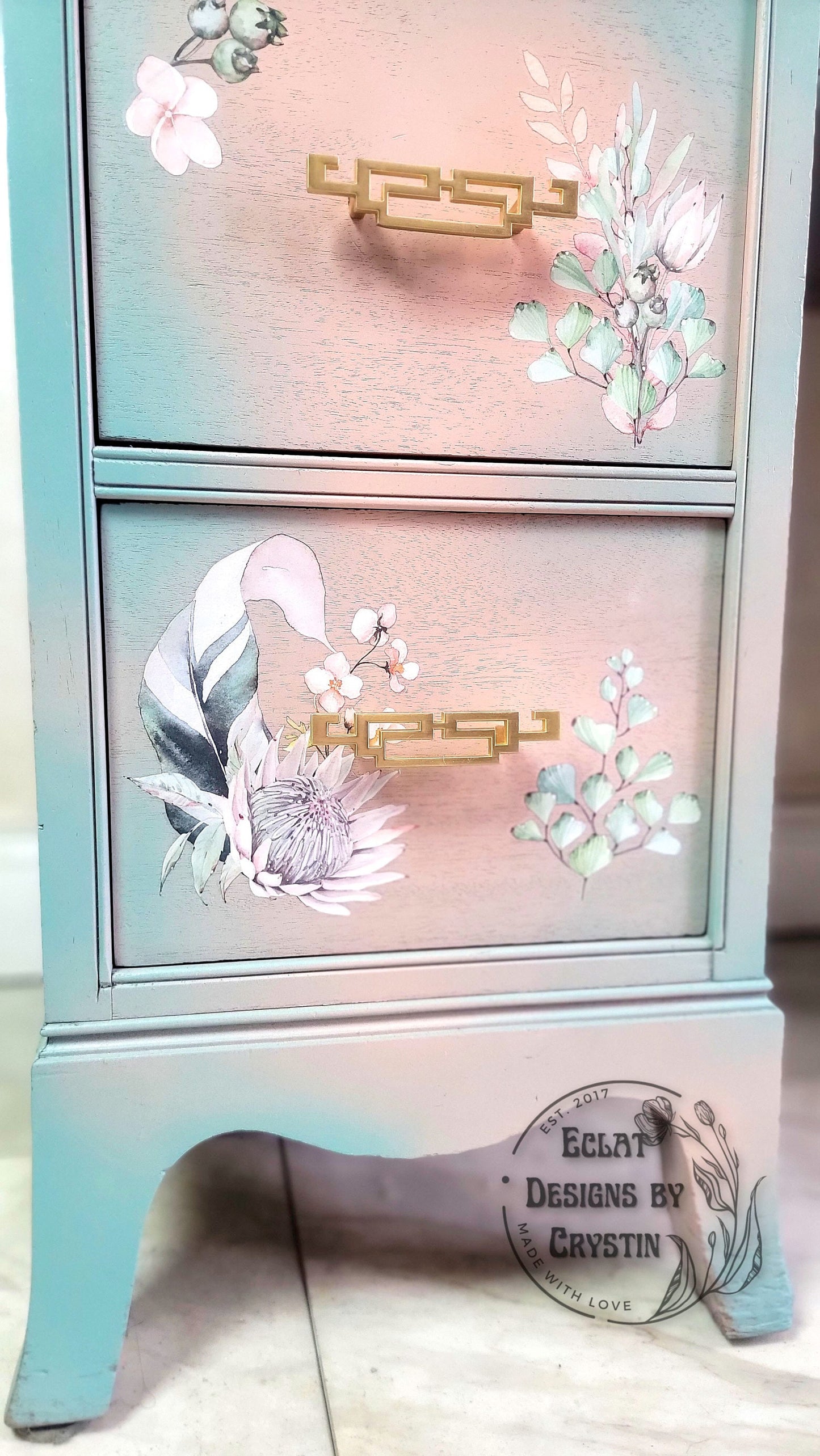Tropical Bliss | Rub On Furniture Transfers | Hokus Pokus | Furniture Decals | Petite Transfer | 3 Sheets