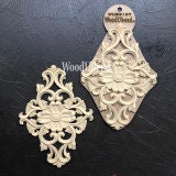 WoodUBend | Floral Applique 2157 | Dixie Belle Exclusive | Set of 2