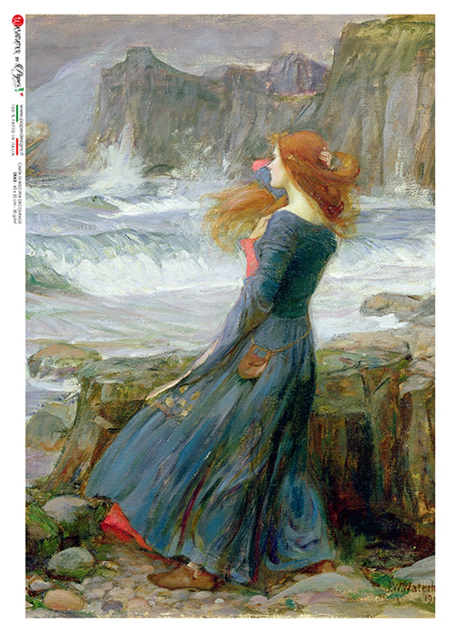Woman Artwork 0104 | Rice Paper Decoupage | Paper Designs | A4 & A3