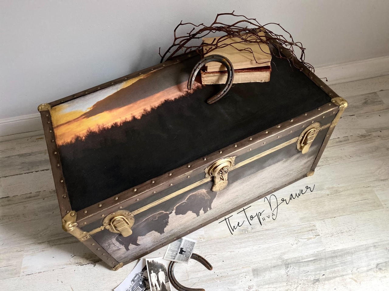 Tatanka | Rice Paper Decoupage | Dixie Belle Paint Company | A1 | 23.83" x 33.3"