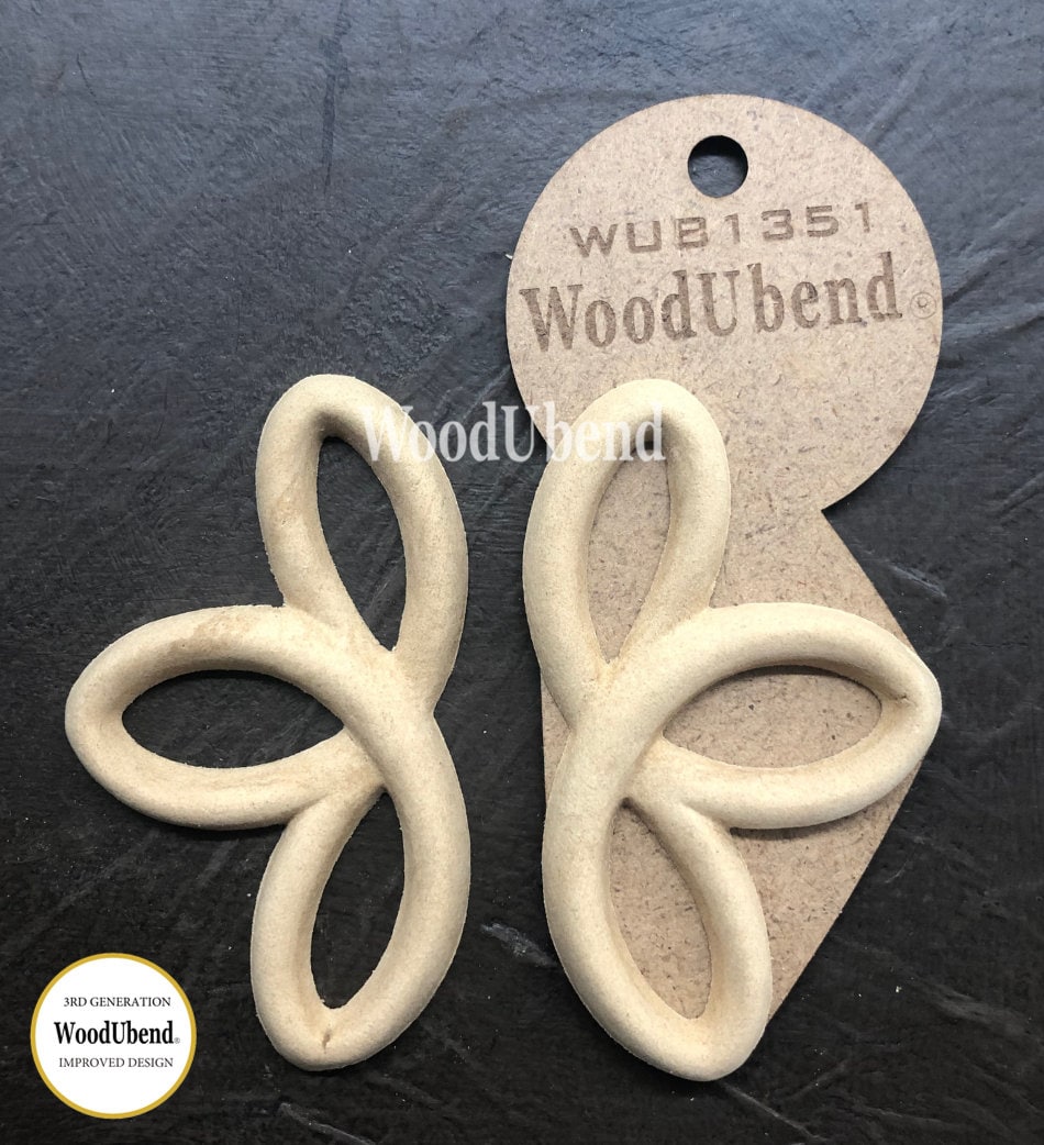 Decorative Plume 1351 | WoodUBend | Set of 2
