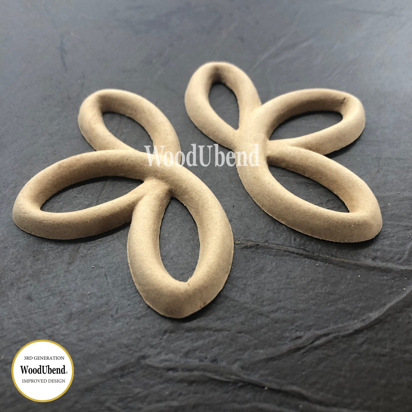 Decorative Plume 1351 | WoodUBend | Set of 2