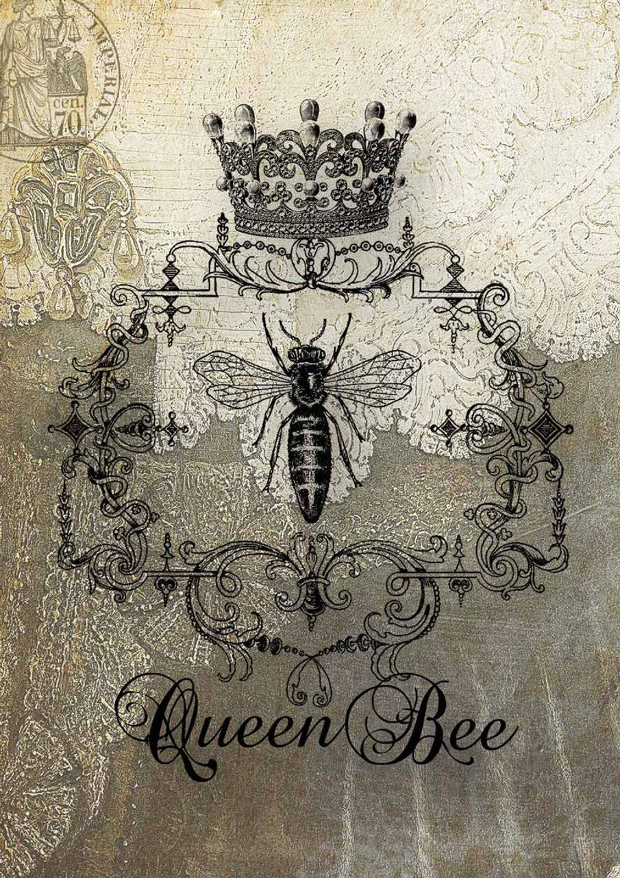 Bee Heirlooms | Rice Paper Decoupage | Decoupage Queen | A2 16.5" x 23.4"