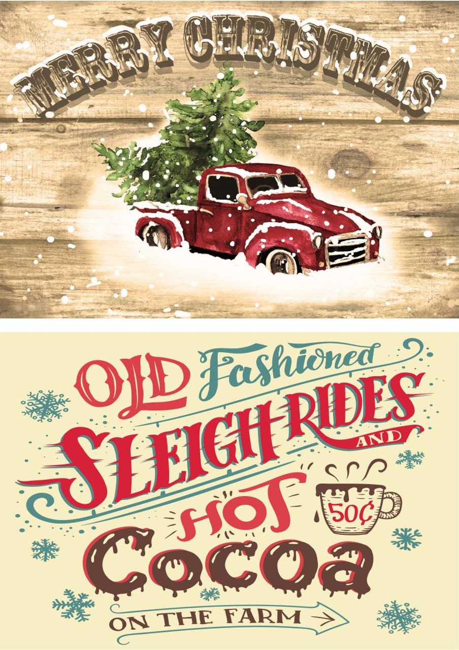 Snowed In | Rice Paper Decoupage | Belles and Whistles | A3 11.7 x 16.54"