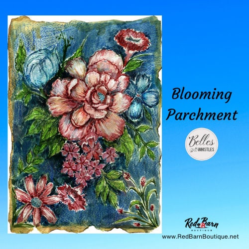 Blooming Parchment | Rice Paper Decoupage | Belles & Whistles | Dixie Belle Paint | Sizes A3