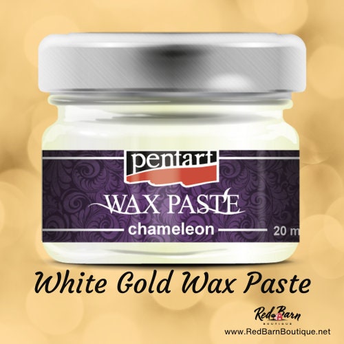 White Gold | Chameleon Wax Paste | Metallics | Pentart Deluxe Paste | 20ml
