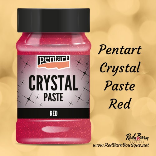 Crystal Paste | Red | Pentart | Mixed Media | 100ml