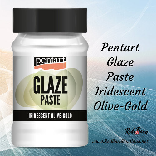 Iridescent Olive-Gold | Glaze Paste | Pentart | Mixed Media | |texture Paste | 100ml