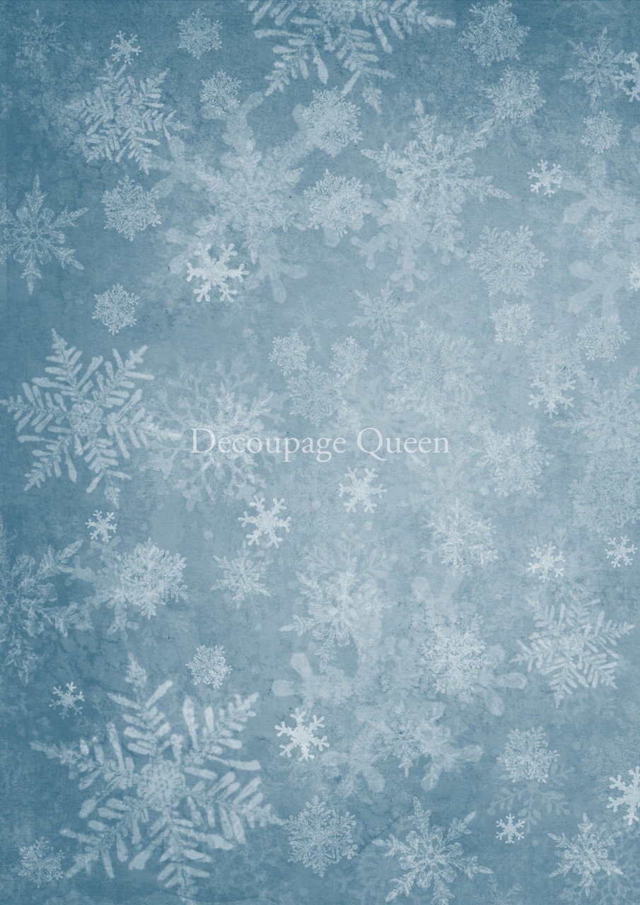 Frozen Over | Rice Paper Decoupage | Decoupage Queen | A3 | Printed in Italy