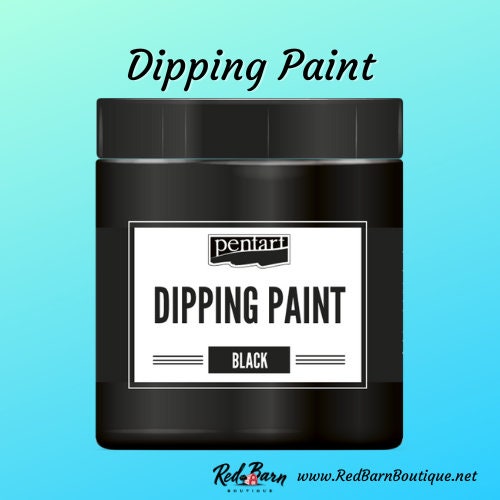 Dipping Paint Black | Water Based | Pentart | Mixed Media | 250ml