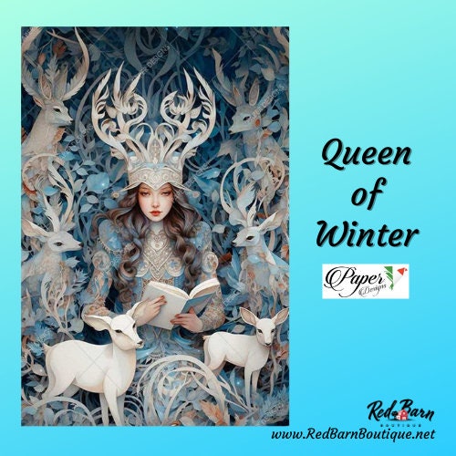 Queen of Winter | Rice Paper Decoupage | US Paper Designs | Scenes 0155 | A4