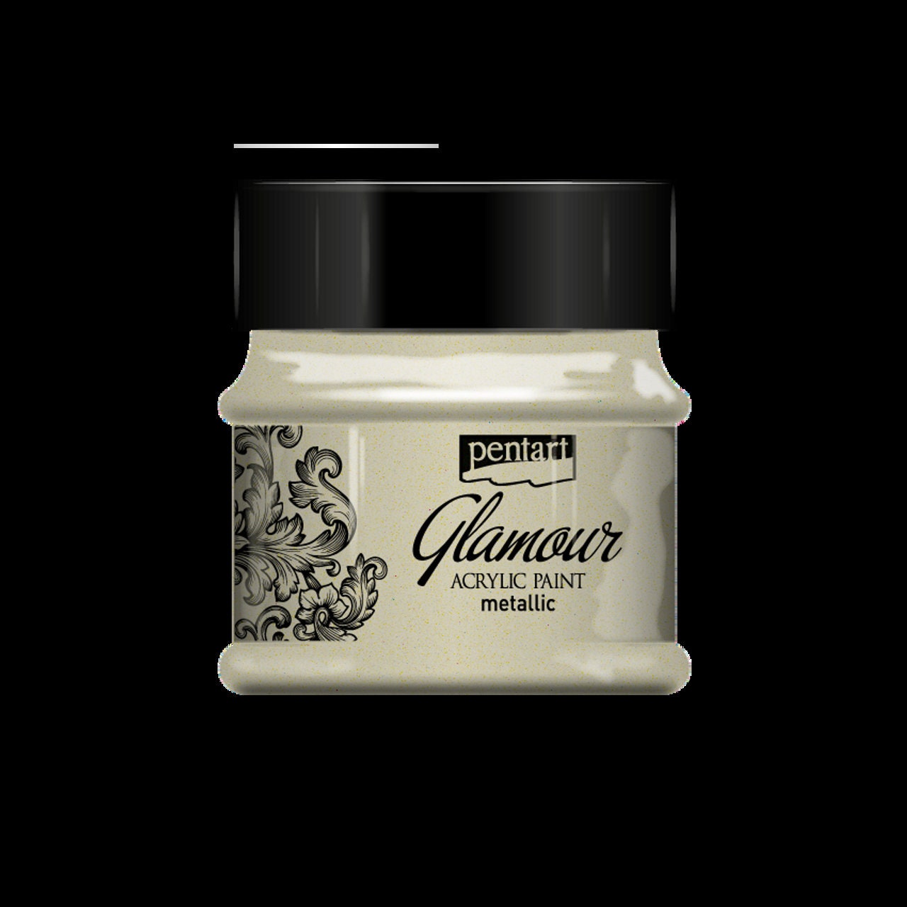 Antique Silver | Glamour Metallic Acrylic Paint | Metallic | Mixed Media | Pentart | 50ml