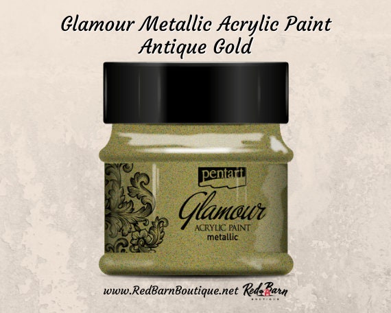 Antique Gold | Glamour Metallic Acrylic Paint | Metallic | Mixed Media | Pentart | 50ml