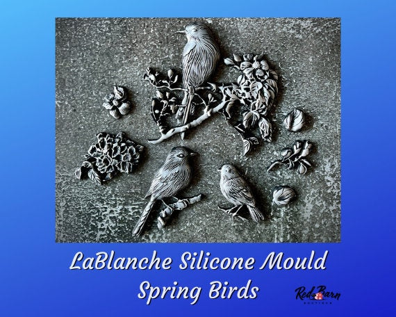 Spring Birds Silicone Mould | Décor Moulds | LaBlanche Resin Moulds | Resin and Clay Moulds | Limited Edition