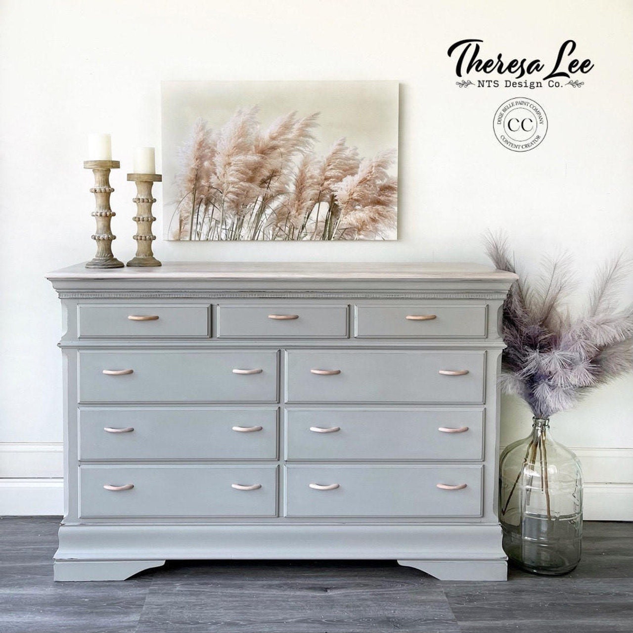 Driftwood 16oz and 32oz | Dixie Belle Chalk Mineral Paint | No VOC | Chalk Paint for Furniture | Water Based Paint | 16oz and 32oz