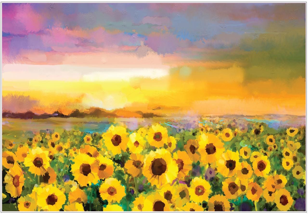 Sunflower Sunset | Rice Paper Decoupage | Belles and Whistles | Dixie Belle Paint | A1
