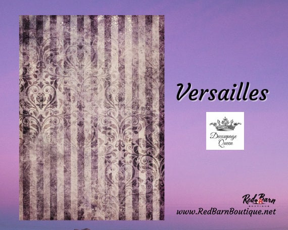 Versailles | Rice Paper Decoupage | Decoupage Queen | A2