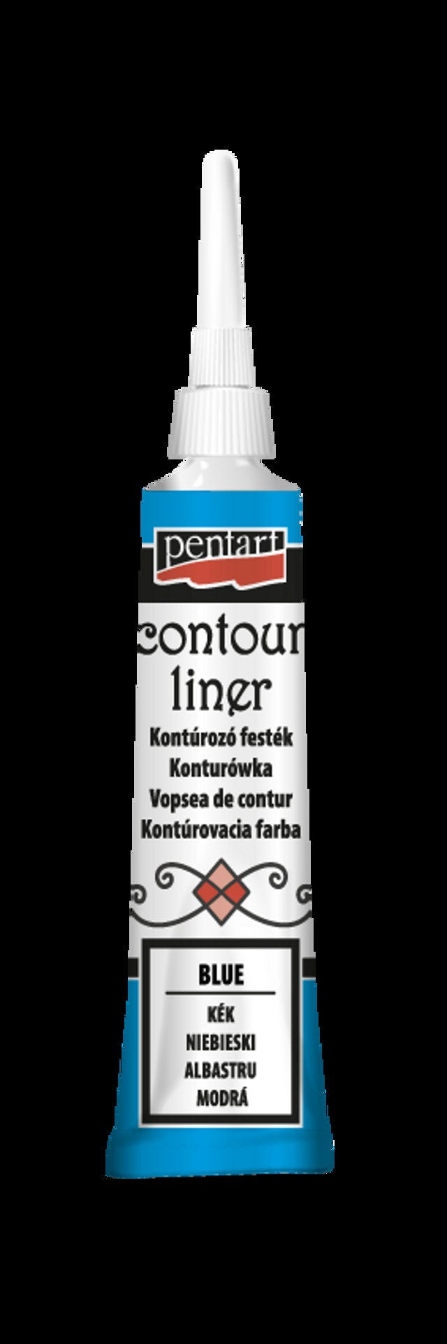 Contour Liner 6 Bright Colors | Pentart | Mixed Media | Journaling | 20ml