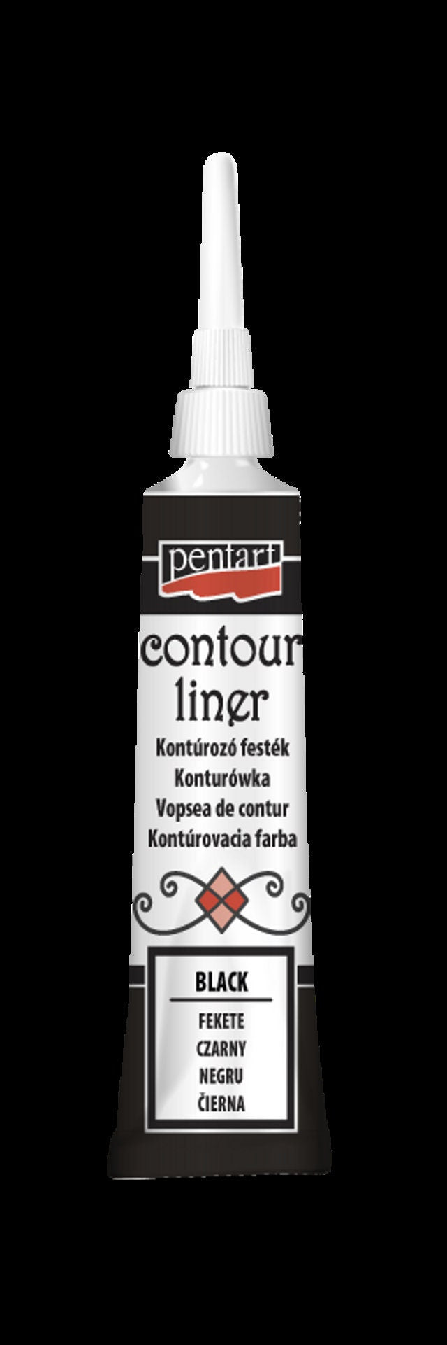Contour Liner 6 Metal Colors | Pentart | Mixed Media | Journaling | 20ml