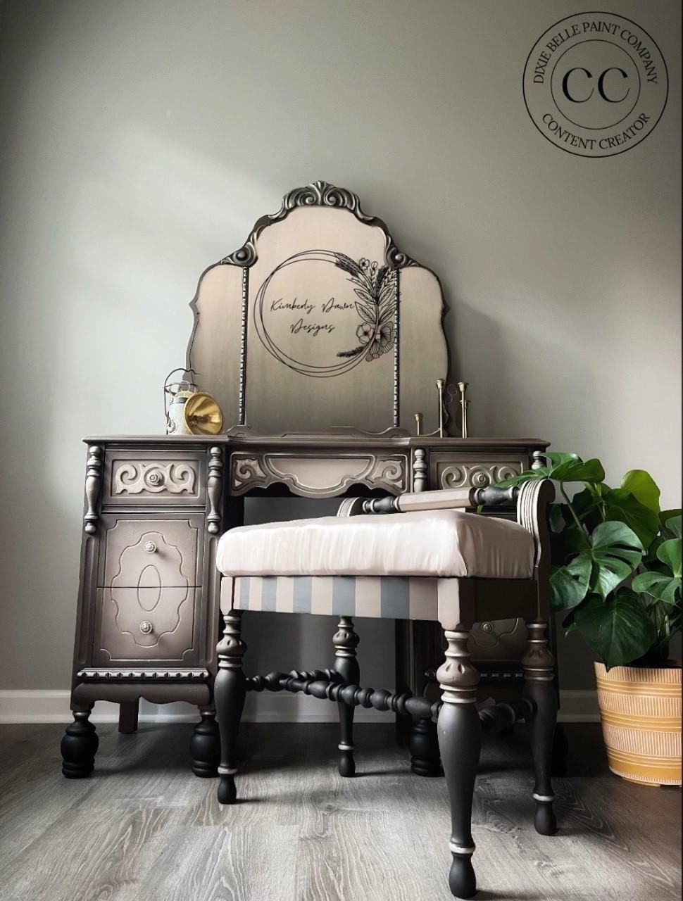 Coffee Bean 16oz and 32oz | Dixie Belle Chalk Mineral Paint | No VOC | Chalk Paint for Furniture | Water Based Paint | 16oz and 32oz
