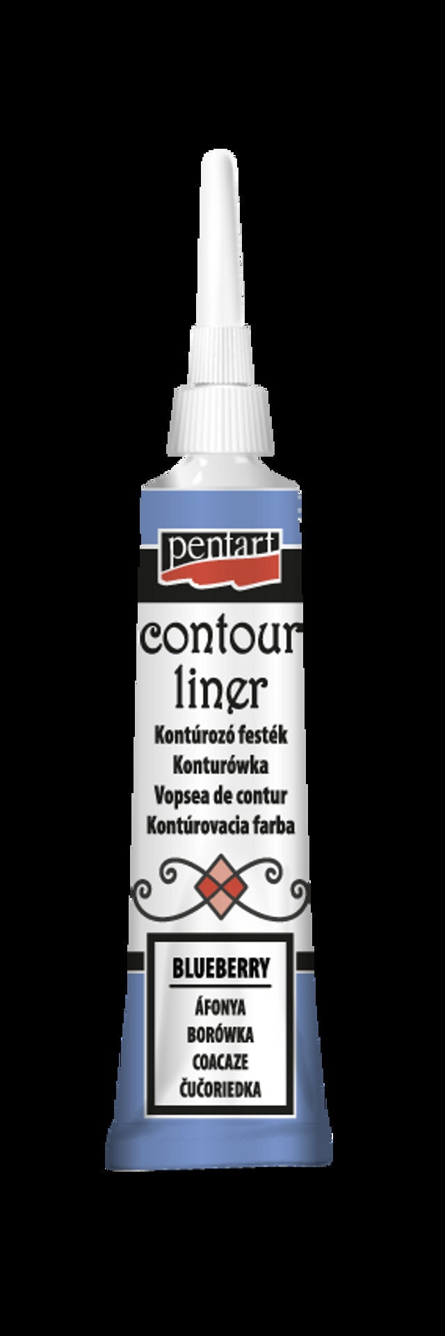 Contour Liner 6 Bright Colors | Pentart | Mixed Media | Journaling | 20ml