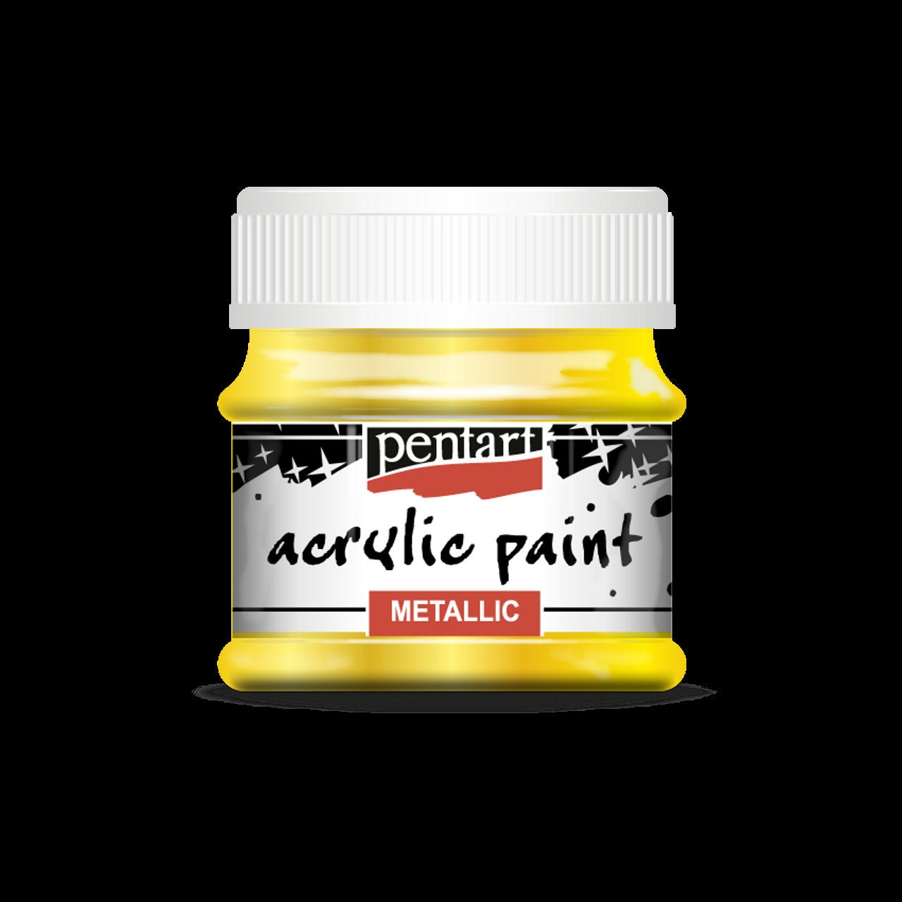Yellow | Acrylic Metallic Paint | Mixed Media | Pentart | 50ml