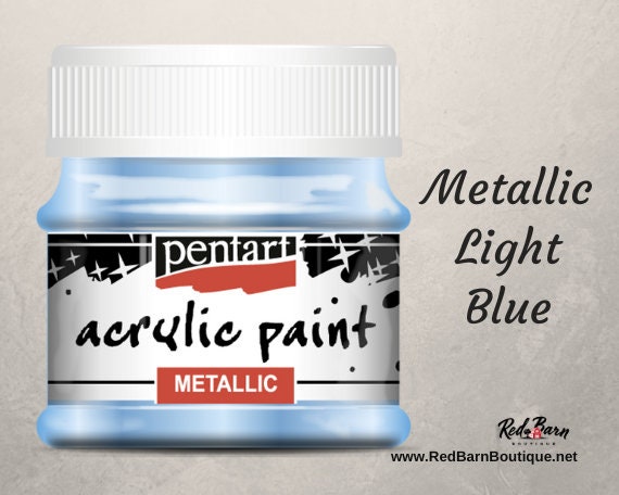 Light Blue | Acrylic Metallic Paint | Mixed Media | Pentart | 50ml