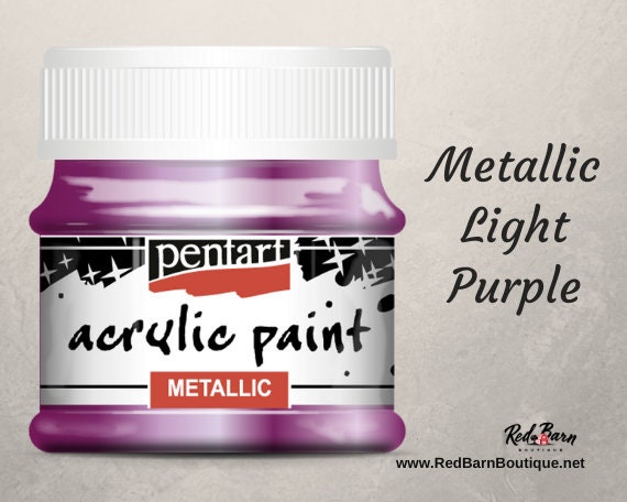 Light Purple | Acrylic Metallic Paint | Mixed Media | Pentart | 50ml
