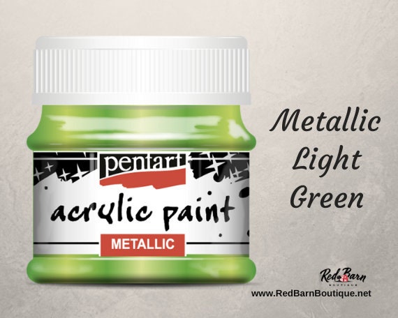 Light Green | Acrylic Metallic Paint | Mixed Media | Pentart | 50ml