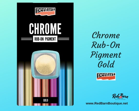 Gold | Rub-On Pigment Chrome | Pentart | Mixed Media | 0.5g