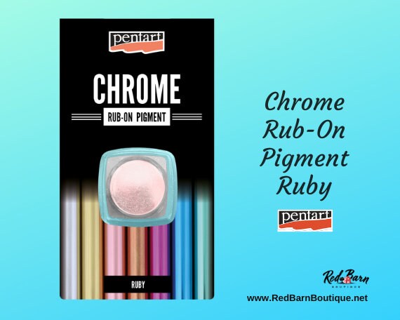 Ruby | Rub-On Pigment Chrome | Pentart | Mixed Media | 0.5g