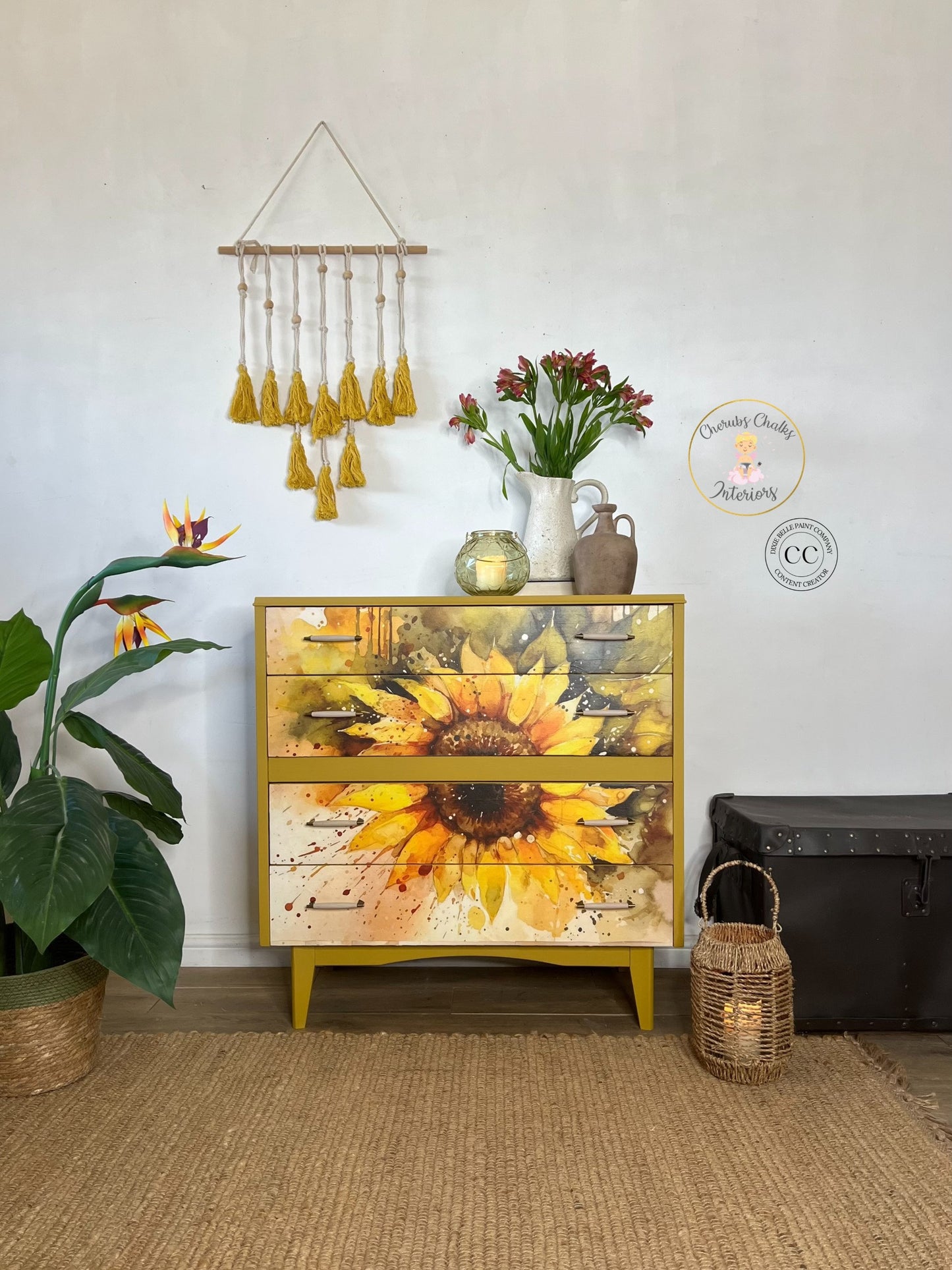 Sunny Daze | Rice Paper Decoupage | Dixie Belle Paint Company | Belles and Whistles | A1 | 23.39" x 33.11"
