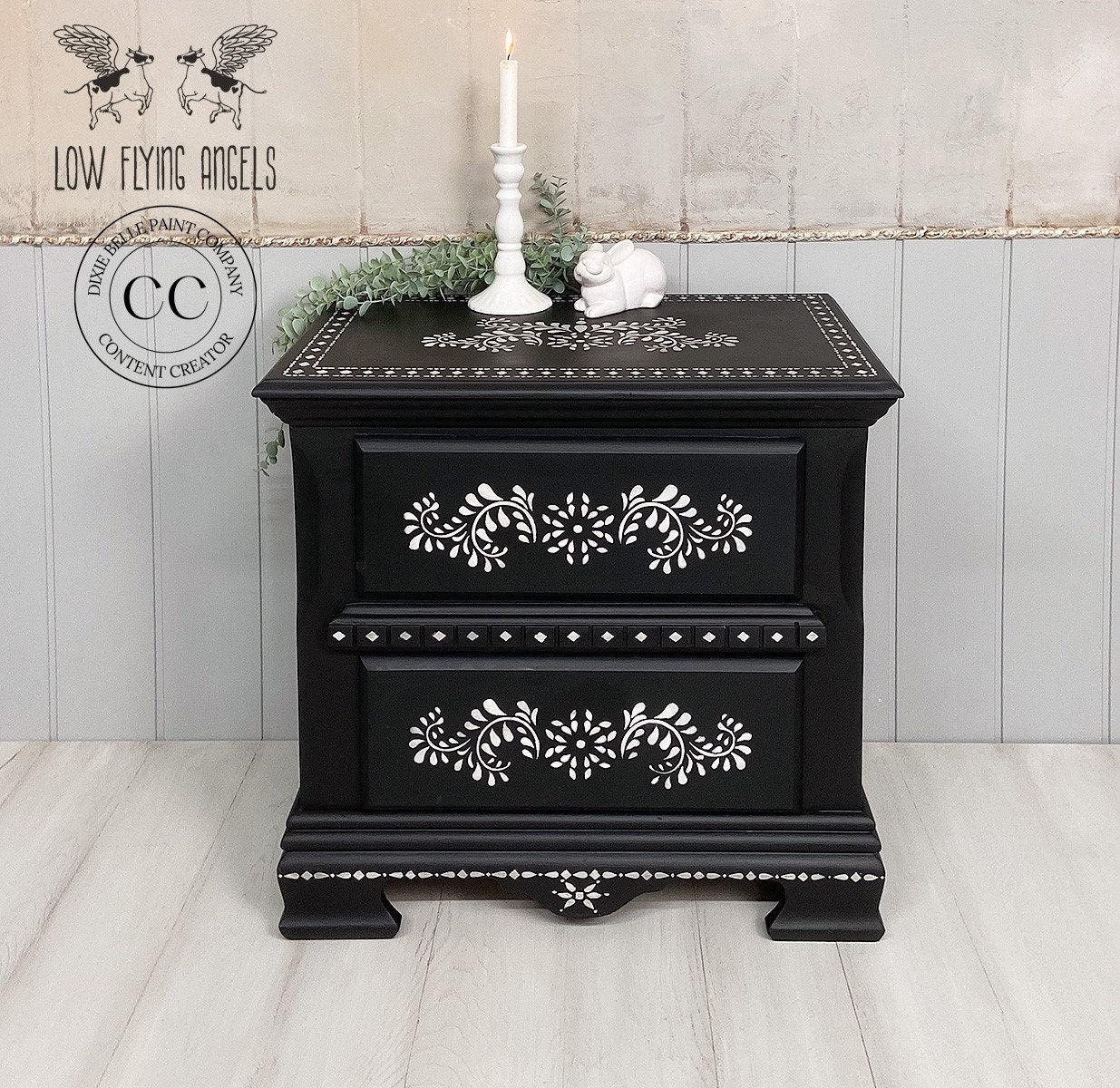Bone Inlay | Mylar Stencil | Dixie Belle Paint Company | Belles and Whistles | 10mil