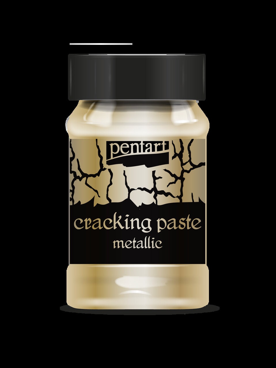 Dark Gold | Cracking Paste | Pentart | 2nd Component to Universal Cracking Primer | 100ml