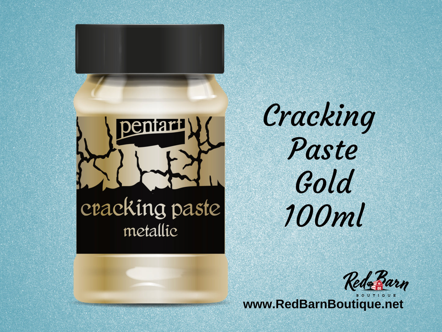 Dark Gold | Cracking Paste | Pentart | 2nd Component to Universal Cracking Primer | 100ml