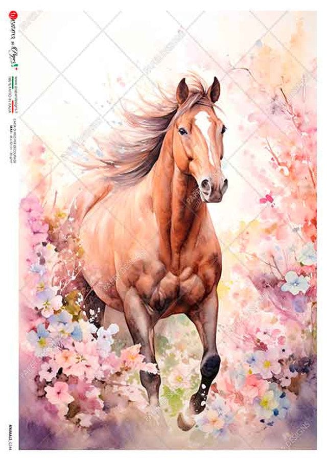 Bay Mare | Rice Decoupage Paper | Decoupage For Furniture | Paper Designs | A2