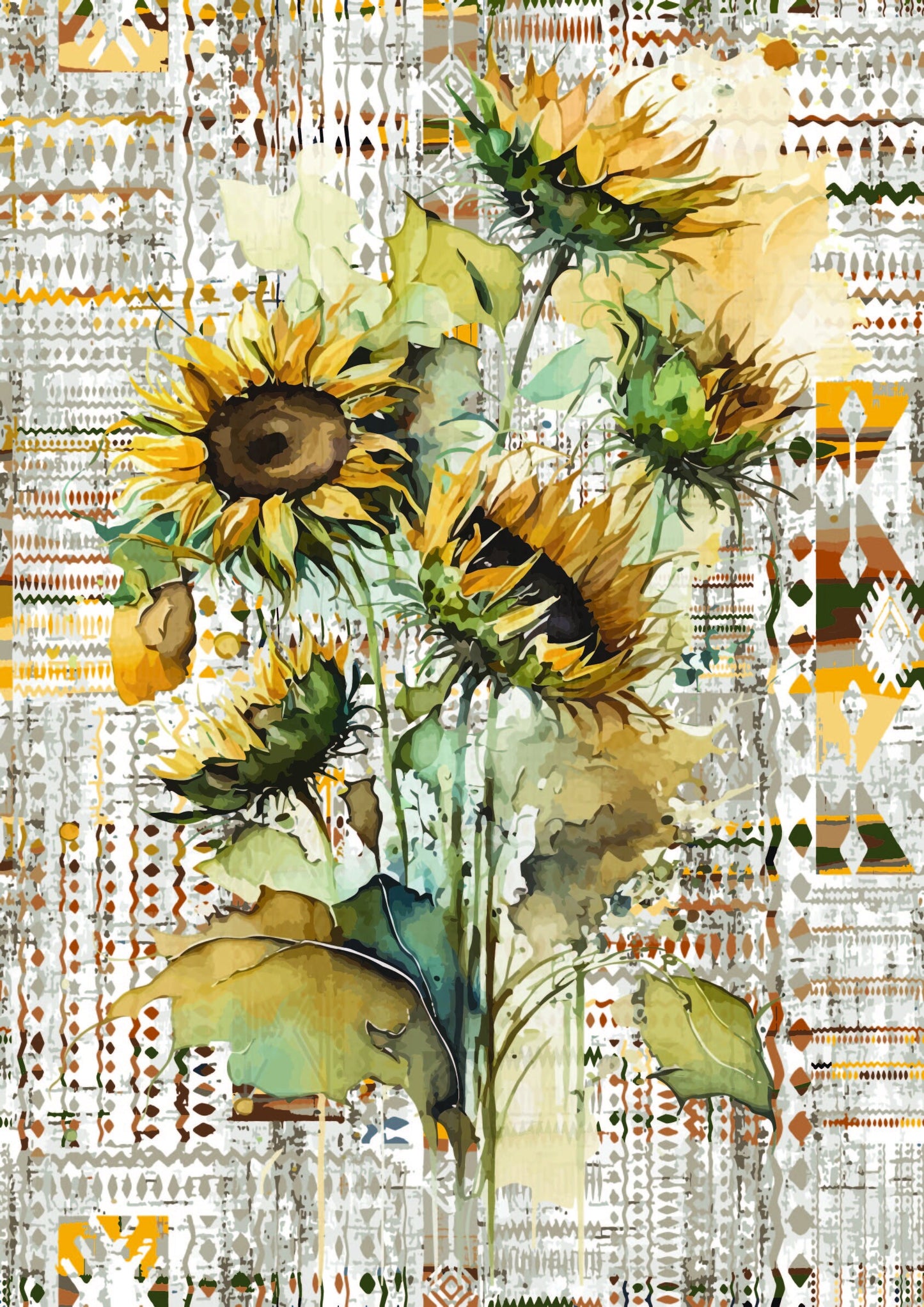 Indian Summer | Rice Paper Decoupage | Belles and Whistles | A1 | 23.39" x 33.11"