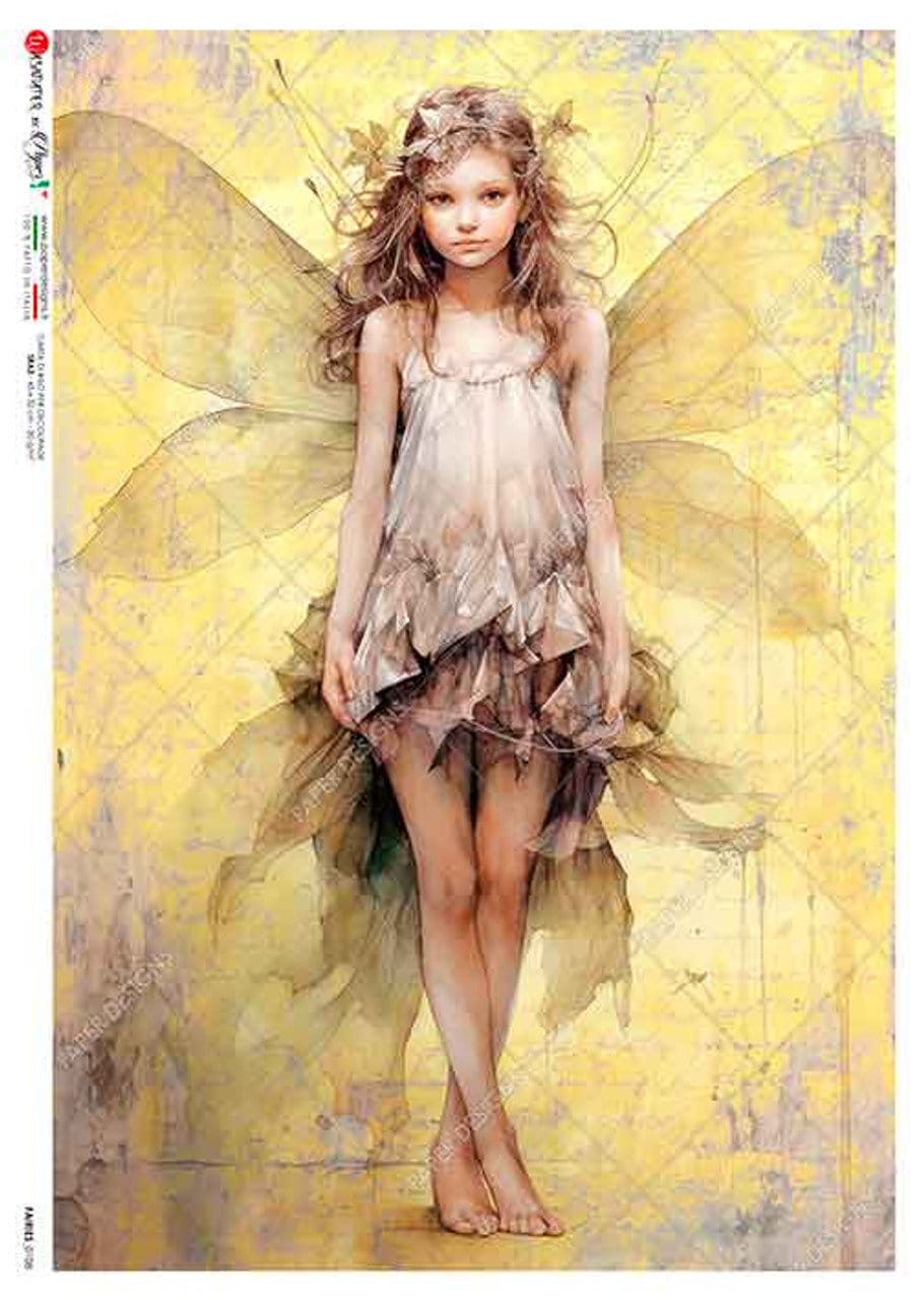 Fairy With A FLower Crown | Rice Paper Decoupage | Paper Designs Fairies 0108 | A4