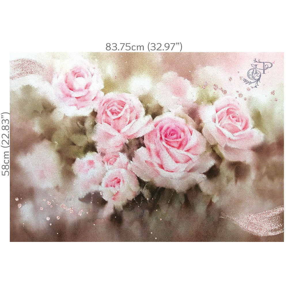 English Rose NEW | Hokus Pokus Décor-Weave Decoupage | A1 32.97" x 22.83"
