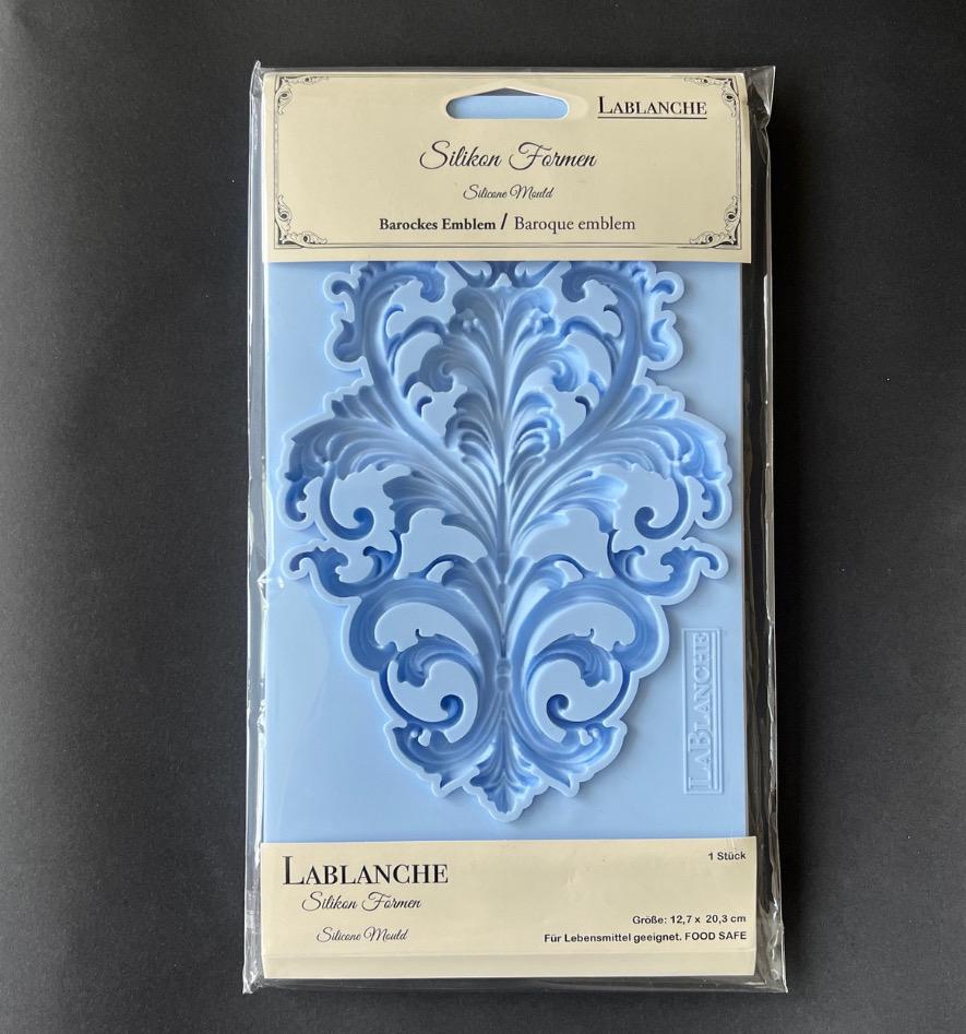 Baroque Emblem | Décor Moulds | Silicone Mould | LaBlanche | 8" x 5" | Limited Edition | Will Sell Out