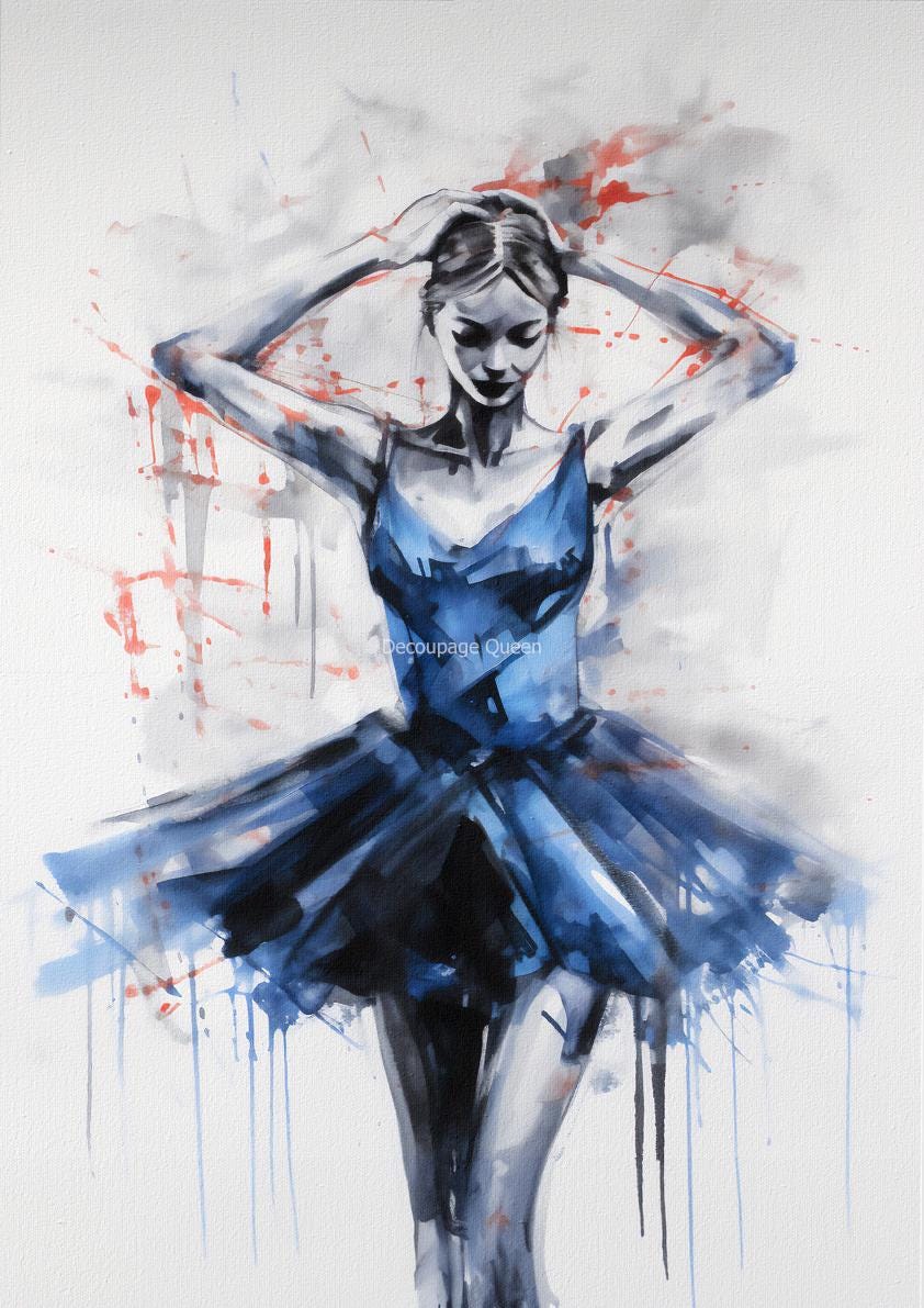 Allegro | Andy Skinner | Rice Paper Decoupage | Decoupage Queen | 2 Sizes